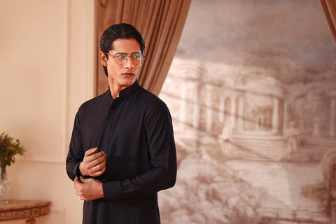 Classic Black Kameez Shalwar Classic Black Kameez Shalwar