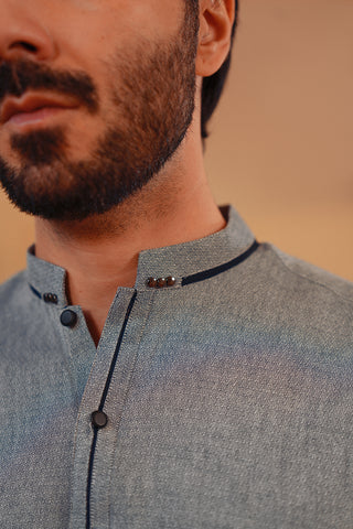 Yarn-Dyed Chambray Kameez Shalwar Yarn-Dyed Chambray Kameez Shalwar