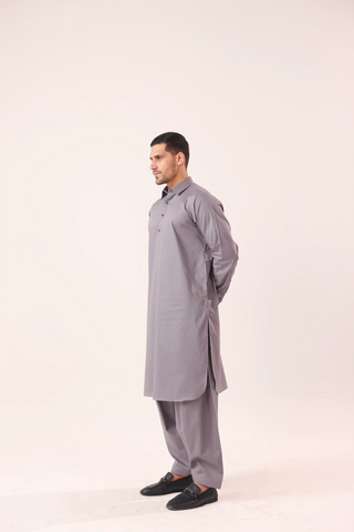 Light Grey Kameez Shalwaar