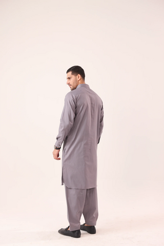 Light Grey Kameez Shalwaar