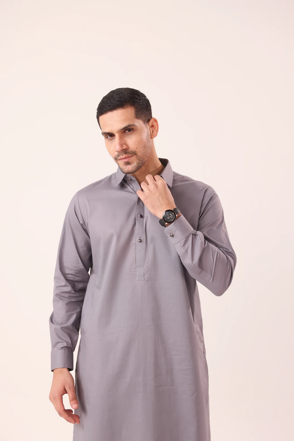 Light Grey Kameez Shalwaar
