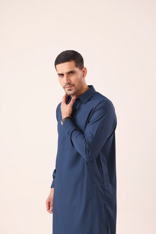Royal Blue Kameez Shalwaar