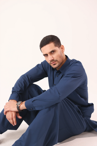 Royal Blue Kameez Shalwaar