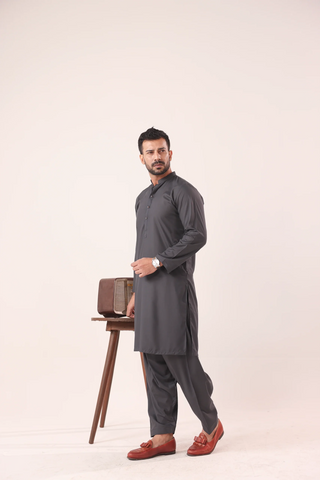 Dark Grey Kurta Shalwaar