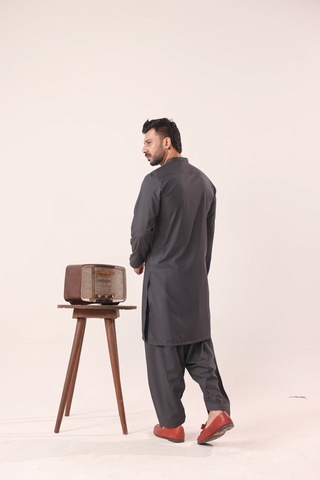 Dark Grey Kurta Shalwaar