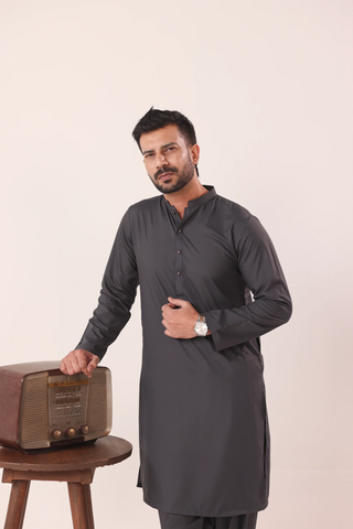 Dark Grey Kurta Shalwaar