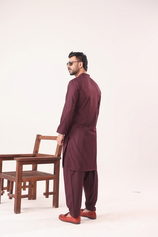 Maroon Kurta Shalwaar
