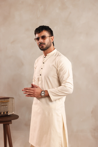 Cream Kurta Shalwaar