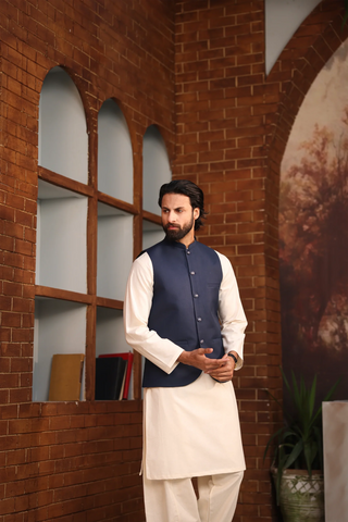 Navy Blue Waist Coat