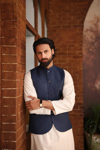 Navy Blue Waist Coat