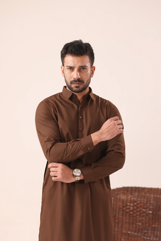 Brown Kameez Shalwaar