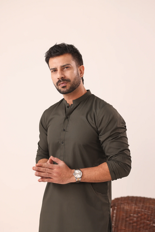 Dark Green Kurta Shalwaar