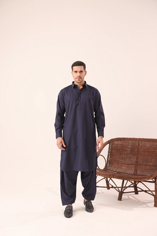 Dark Violet Kameez Shalwaar