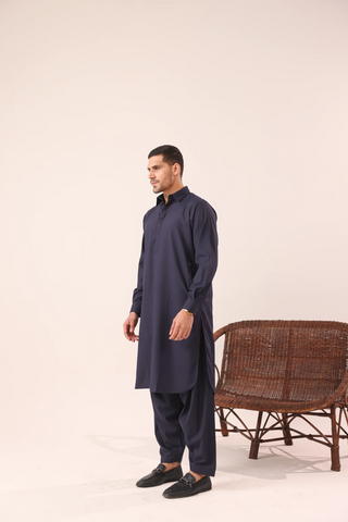 Dark Violet Kameez Shalwaar