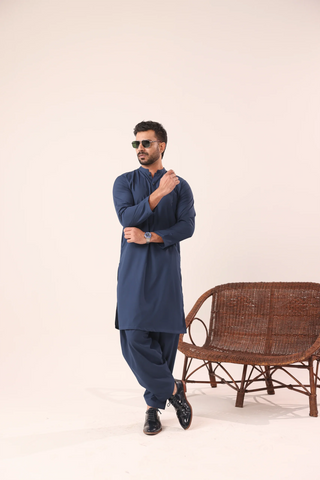 Dark Blue Kurta Shalwaar