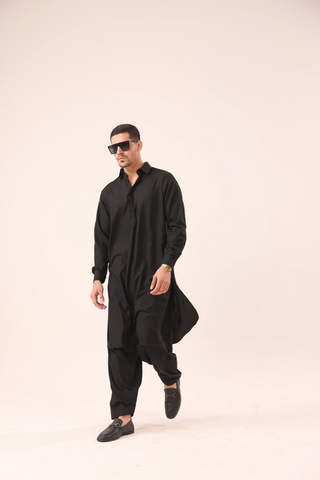 Black Kameez Shalwaar