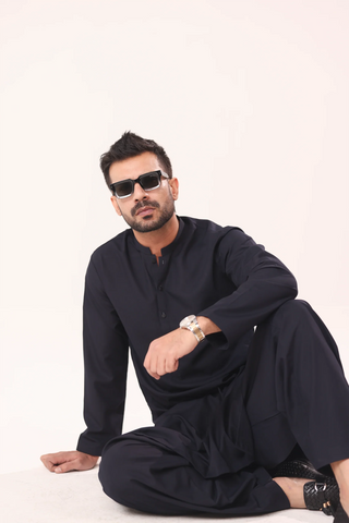 Royal Blue Kurta Shalwaar
