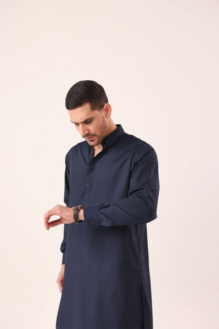 Navy Blue Kameez Shalwaar