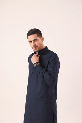 Navy Blue Kameez Shalwaar