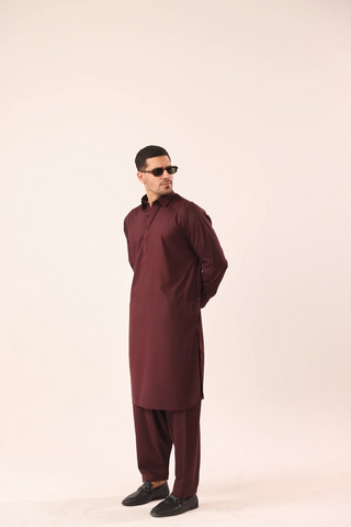Maroon Kameez Shalwaar
