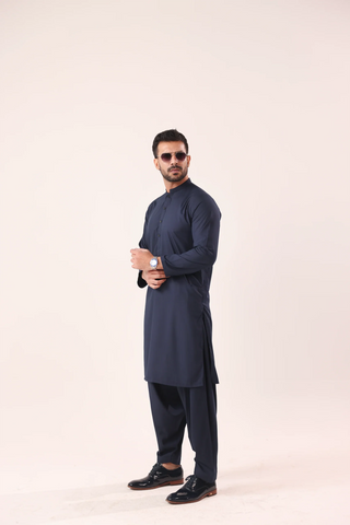 Navy Blue Kurta Shalwaar