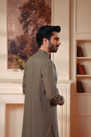 Embroidered Twill Weave Suit