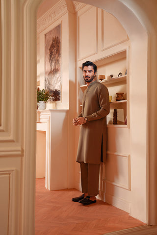 Premium Linen Blend Kurta Trouser