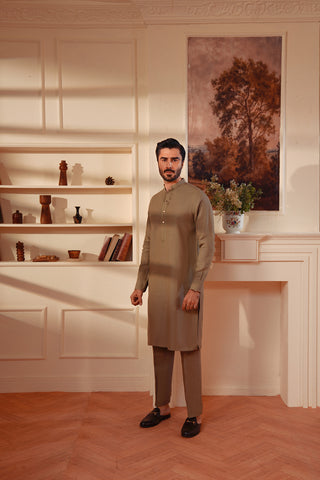 Premium Linen Blend Kurta Trouser