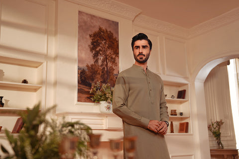 Premium Linen Blend Kurta Trouser
