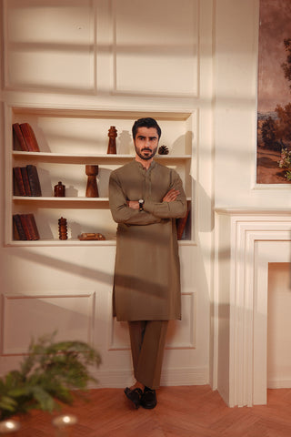 Premium Linen Blend Kurta Trouser