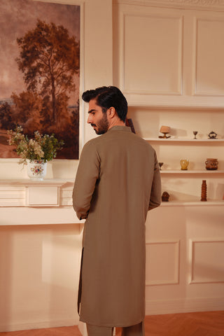 Premium Linen Blend Kurta Trouser