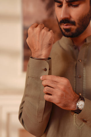 Premium Linen Blend Kurta Trouser