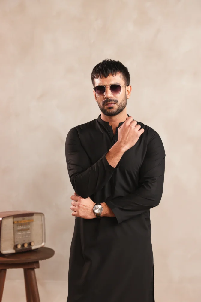 Black Kurta Shalwaar - Image 3